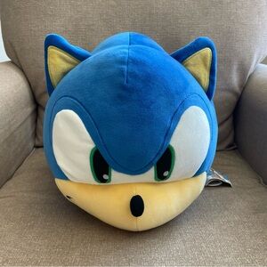 Club Mochi Mochi Sonic the Hedgehog Head Plush Toy Large